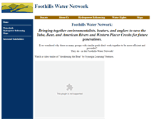 Tablet Screenshot of foothillswaternetwork.org